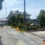 敷地接道部分_西→東を撮影