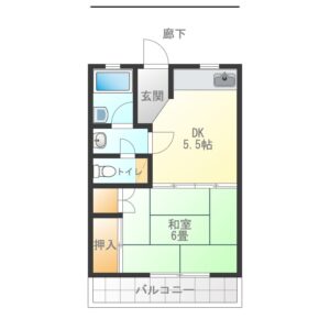 全戸同じタイプの間取りです。(間取)