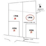道路境界から33m以内の建築が可能です。 (間取)