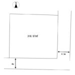 敷地図_東南角地です。